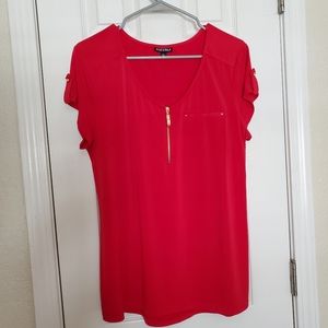 Roz&Ali Red Blouse